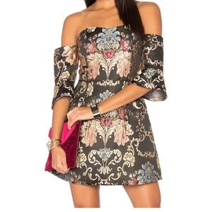 NWT LPA Dress Floral Jacquard